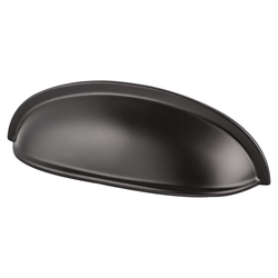 Berenson American Classics Traditional 3 Inch Center to Center Rubbed Bronze Cabinet Cup Pull for Home and Business