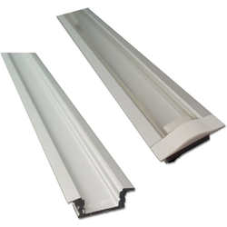 48 Inch 002 Series Recessed Tape Light Housing, Clear Lens