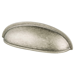 Final Sale, Special Order, Berenson American Classics Traditional 3 Inch Center to Center Weathered Nickel Cabinet Cup Pull for Home and Professional Use