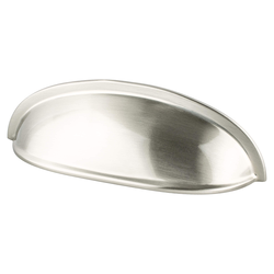 25% OFF Berenson American Classics Traditional 3 Inch Center to Center Brushed Nickel Cabinet Cup Pull for Distressed Cabinets