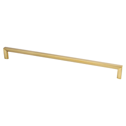 Berenson Metro 12-5/8 Inch Center to Center Cabinet Pull, Modern Brushed Gold, Zinc Material, Contemporary Style