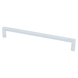 Berenson Metro 8-13/16 Inch Center to Center Modern Polished Chrome Cabinet Pull, Zinc Material, Contemporary Style