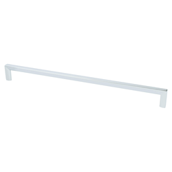 Berenson Metro 12-5/8 Inch Center to Center Polished Chrome Cabinet Pull, Contemporary Zinc Handle for Modern Designs