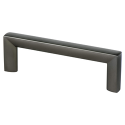 Berenson Metro 3-3/4 Inch Center to Center Slate Cabinet Pull, Contemporary Zinc Material