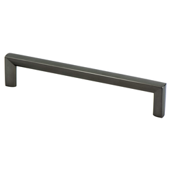 Berenson Metro 6-5/16 Inch Center to Center Slate Cabinet Pull, Zinc Material, Contemporary Style