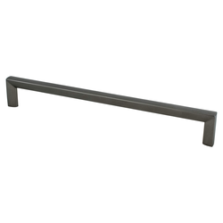 Berenson Metro 8-13/16 Inch Center to Center Slate Cabinet Pull, Contemporary Zinc Handle for Modern Designs