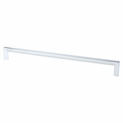 Berenson Metro 18 Inch Center to Center Cabinet Appliance Pull in Polished Chrome, Contemporary Style for Modern and Professional Interiors