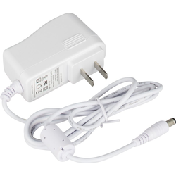  Task 12V/12W Plug-In Constant Voltage Power Supply with Barrel Connector, White