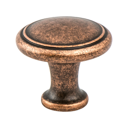 Berenson American Classics Traditional 1-1/8 Inch Diameter Weathered Copper Cabinet Knob, Zinc Material, Ideal for Distressed Cabinets