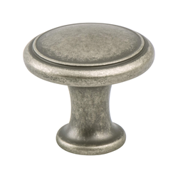 Final Sale, Special Order, Berenson American Classics Traditional 1-1/8 Inch Diameter Weathered Nickel Cabinet Knob for Farmhouse Style Cabinets