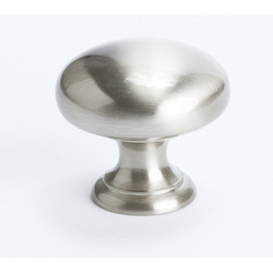 Berenson Plymouth Traditional 1-1/4 Inch Diameter Brushed Nickel Cabinet Knob, Zinc Material, Mix and Match Collection