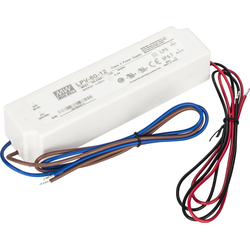  Task 12V/60W Waterproof Hardwired Power Supply, All Direct Connections Required, White 