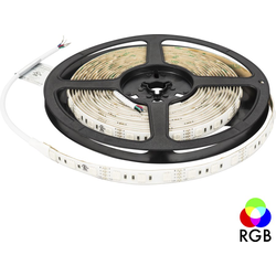 16 Foot Length Chroma RGB Color Changing LED Tape Light, 12V/24W, 1.5 Watts per foot, Remote Tunable, Waterproof IP65 
