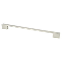 Berenson Skyline 12-5/8 Inch Center to Center Brushed Nickel Cabinet Pull, Modern, Handle, Satin Nickel Finish, Zinc Material