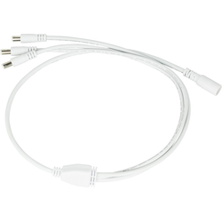Task 3-way Splitter Plug for Barrel Connectors, White