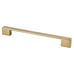 Berenson Skyline Collection 8-13/16 Inch Center to Center Modern Bronze Cabinet Pull, Zinc Material, Contemporary Style