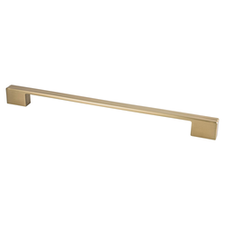 Berenson Skyline 12-5/8 Inch Center to Center Modern Bronze Cabinet Pull, Contemporary Zinc Handle for Cabinets and Drawers