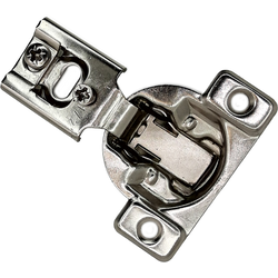 Builders Line Compact Hinge, 1/2 inch Overlay Screw-On, 4 Way 2 Cam Adjustable, Face-Frame