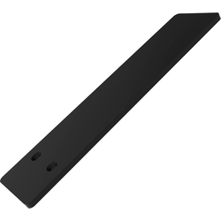 8 Inch Length Liberty Hidden Counter Support Plate (4-1/8 Inch added for Mounting), Gloss Black