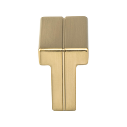 Berenson Skyline 1-3/8 Inch Diameter Modern Bronze Cabinet Knob, Contemporary Zinc Material with Brushed Gold Finish