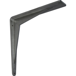 8 Inch Long Chevron Countertop Support Bracket, Unfinished Stainless Steel