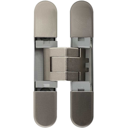 30% OFF PMI 3-Way Adjustable Invisible Hinge, For 3/4” Door Thickness, Screw Covers Included, 5/8 Inch Width x 3 Inch Length x 9/16 Inch Depth, Nickel Plated