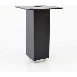 4 Inch (101.6 mm) Height Square Booth Table Leg Set of 4, Black Matte