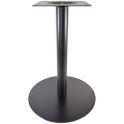 29 Inch Round Base x 40-1/4 Inch Bar Height Positano 4 Inch Round Column Table Base, Black Powder Coated