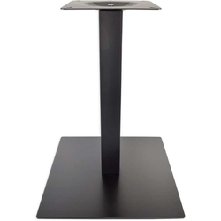 22 Inch Square Base x 28-1/4 Inch Table Height Positano 3 Inch Square Column Table Base, Black Powder Coated