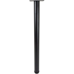 28 Inch Height x 2-3/8 Inch (60 mm) Diameter Rockwell Table Leg Set of 4, Matte Black