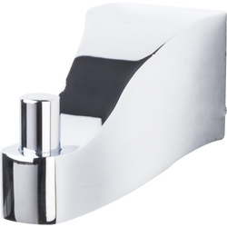 1-9/16 Inch Length Aqua Single Robe Hook, Polished Chrome