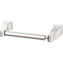 8-1/2 Inch Length Aqua Toilet Paper Holder, Brushed Satin Nickel