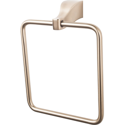 7-1/4 Inch Length Aqua Towel Ring, Brushed Bronze