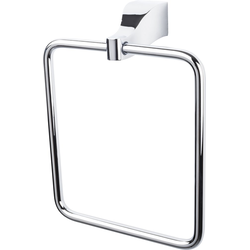 7-1/4 Inch Length Aqua Towel Ring, Polished Chrome