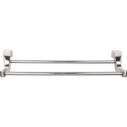 30 Inch Center to Center Aqua Double Towel Bar, Polished Nickel