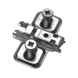 Blum 0mm Height Clip 1 Piece Frameless Mounting Plate for 5mm Euro (Pozi) Screw Mounting