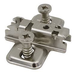 Blum 3mm Height Clip 1 Piece Frameless Mounting Plate for 5mm Euro (Pozi) Screw Mounting 