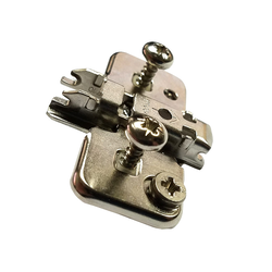  Blum 0mm Height Clip Cam Adjustable 2-piece Frameless Wing Mounting Plate with Expando Dowel Mounting 
