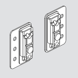 Aventos Mounting Plate with Bracket Set