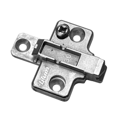  Blum 0mm Height Clip 2-piece Frameless Mounting Plate for Wood Screw Mounting 