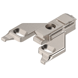  Blum 0mm Height Clip Face Frame Mounting Plate, Center Mounted with a 3/8" Screw Centerline 