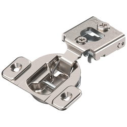 Compact 38C 5/8 Inch Overlay Self-Close Face Frame Hinge/Plate, Screw-On Installation