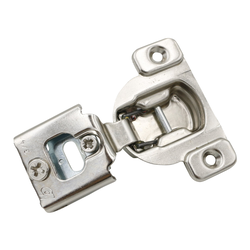 Compact 38N 3/4 Inch Overlay Self-Close Face Frame Hinge/Plate, Screw-On Installation 