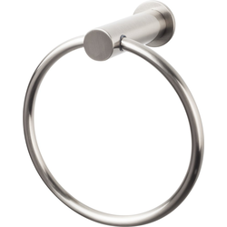 6-1/16 Inch Diameter Hopewell Towel Ring, Brushed Satin Nickel