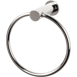 6-1/16 Inch Diameter Hopewell Towel Ring, Polished Nickel