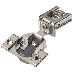 Compact Blumotion 39C 1 Inch Overlay Soft Close Face Frame Hinge/Plate, Screw-On Installation 