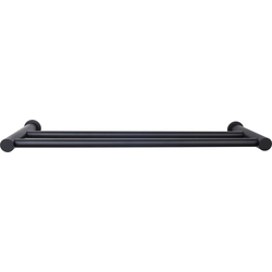 24 Inch Center to Center Hopewell Double Towel Bar, Flat Black