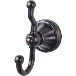 4-3/4 Inch Length Hudson Double Robe Hook, Tuscan Bronze