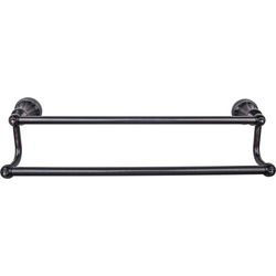 18 Inch Center to Center Hudson Double Towel Bar, Tuscan Bronze