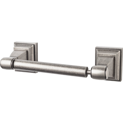8-3/4 Inch Length Stratton Toilet Paper Holder, Antique Pewter